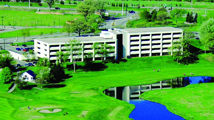 Aerial view of the Chaska center